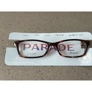 Parade Eyewear 1570 TORTOISE 48-17-135 Plastic Full Rim Eyeglasses Frame J360